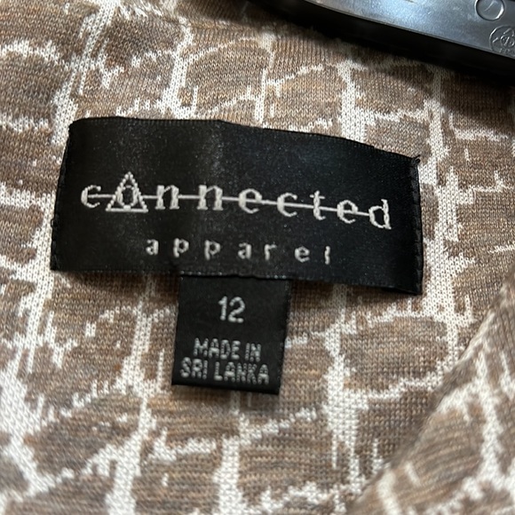 Connected apparel cap sleeve belted dress. Size 12 - Picture 7 of 8